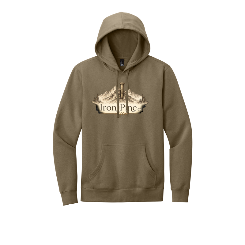 Hoodie-Iron Pine Mountain Scene
