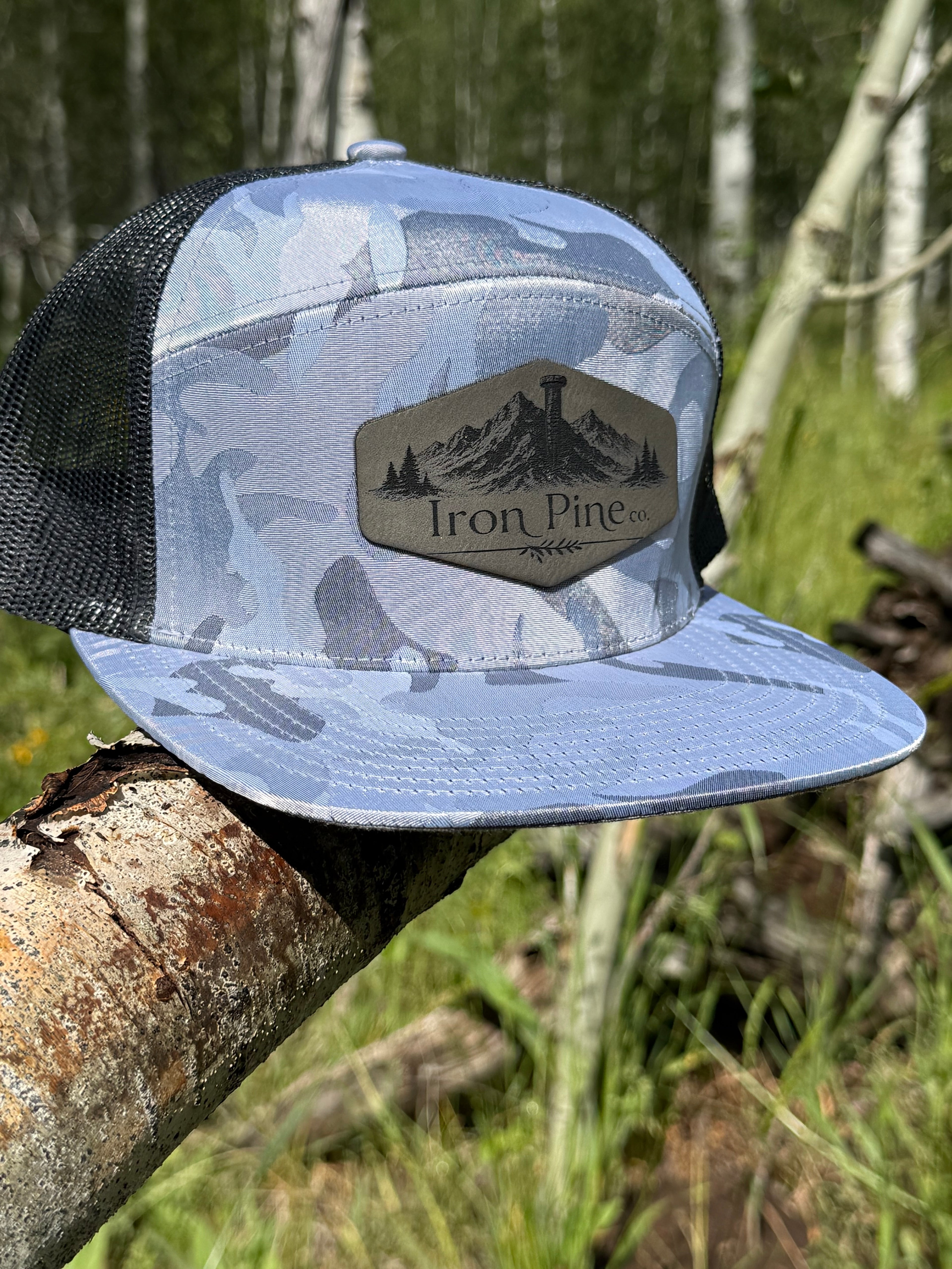 Iron Pine Mountain scene Patch- Hats