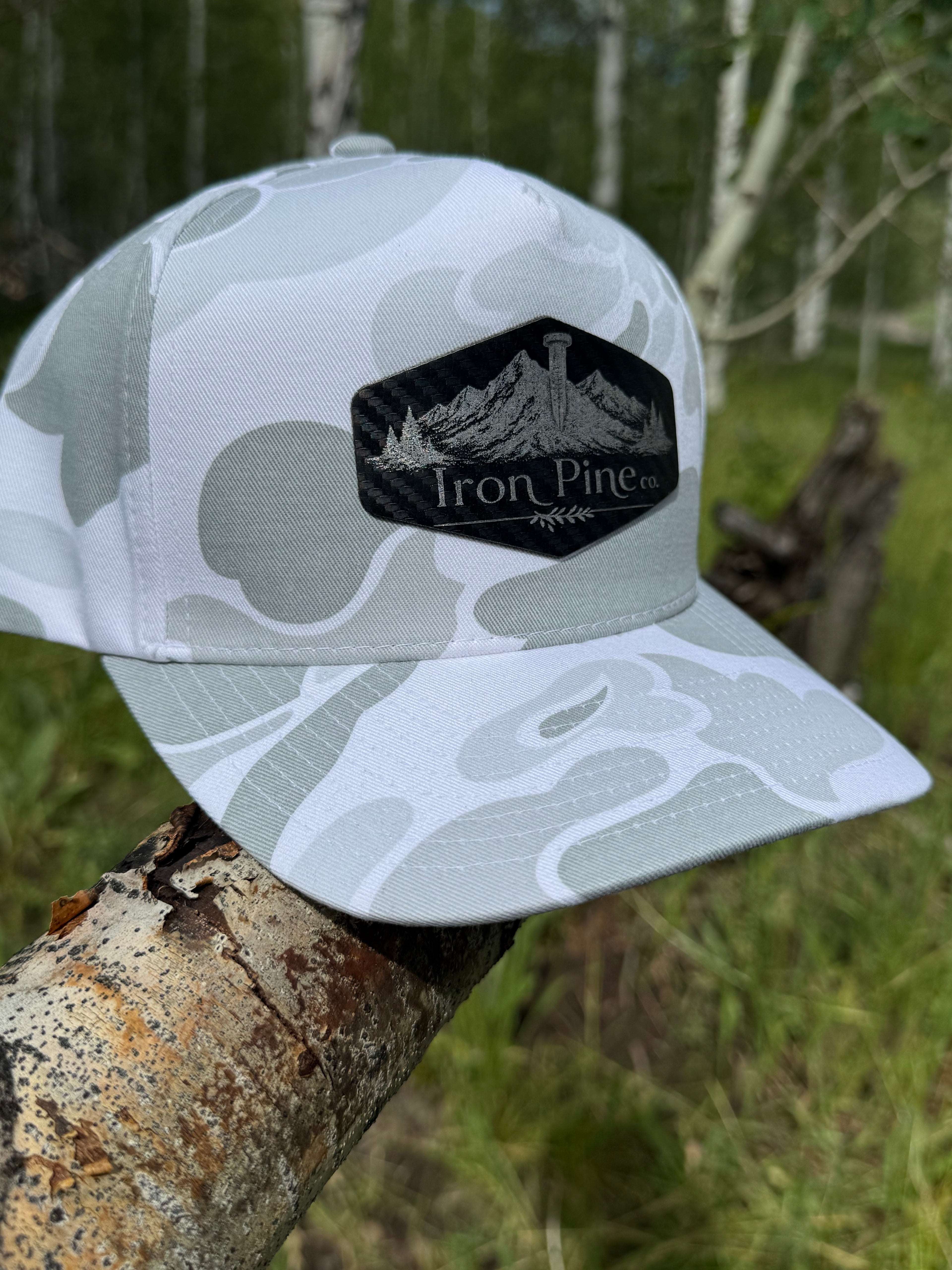 Iron Pine Mountain scene Patch- Hats