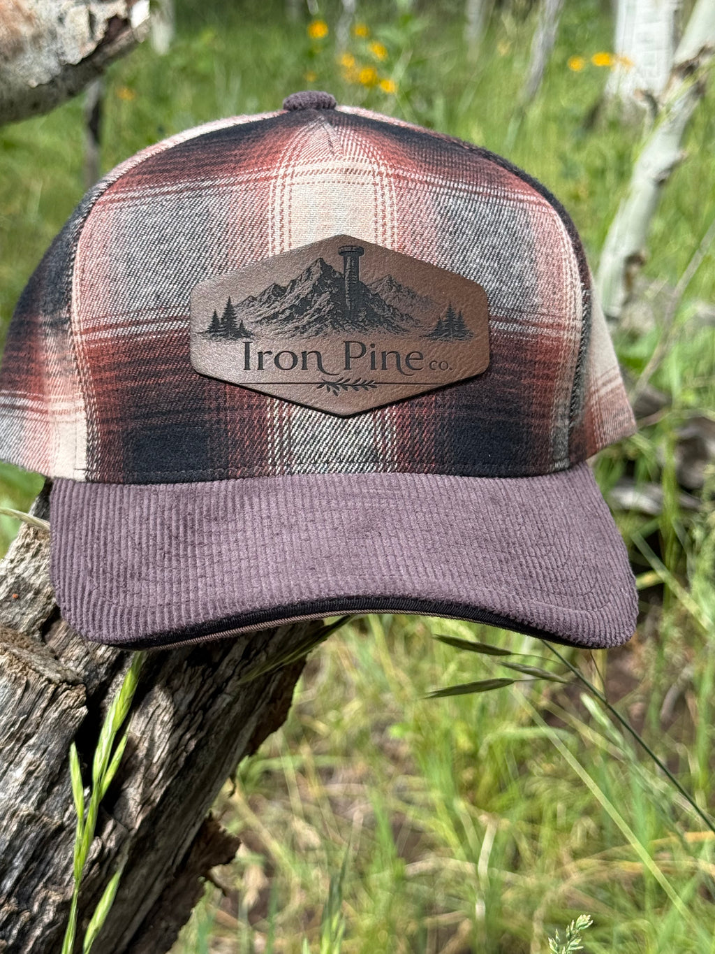 Iron Pine Mountain scene Patch- Hats