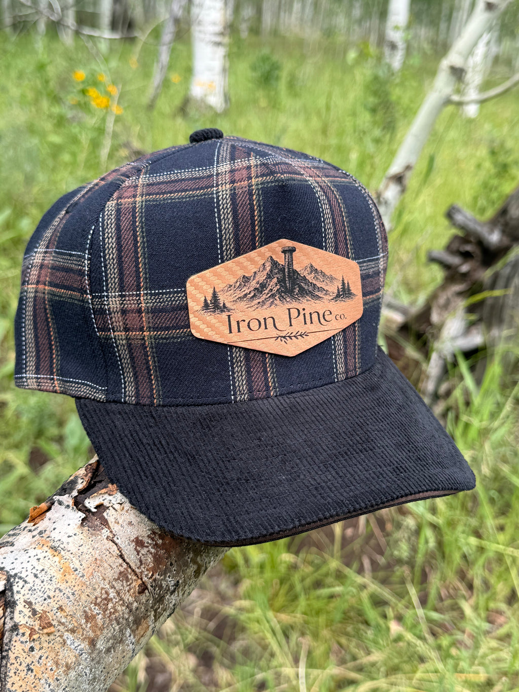 Iron Pine Mountain scene Patch- Hats