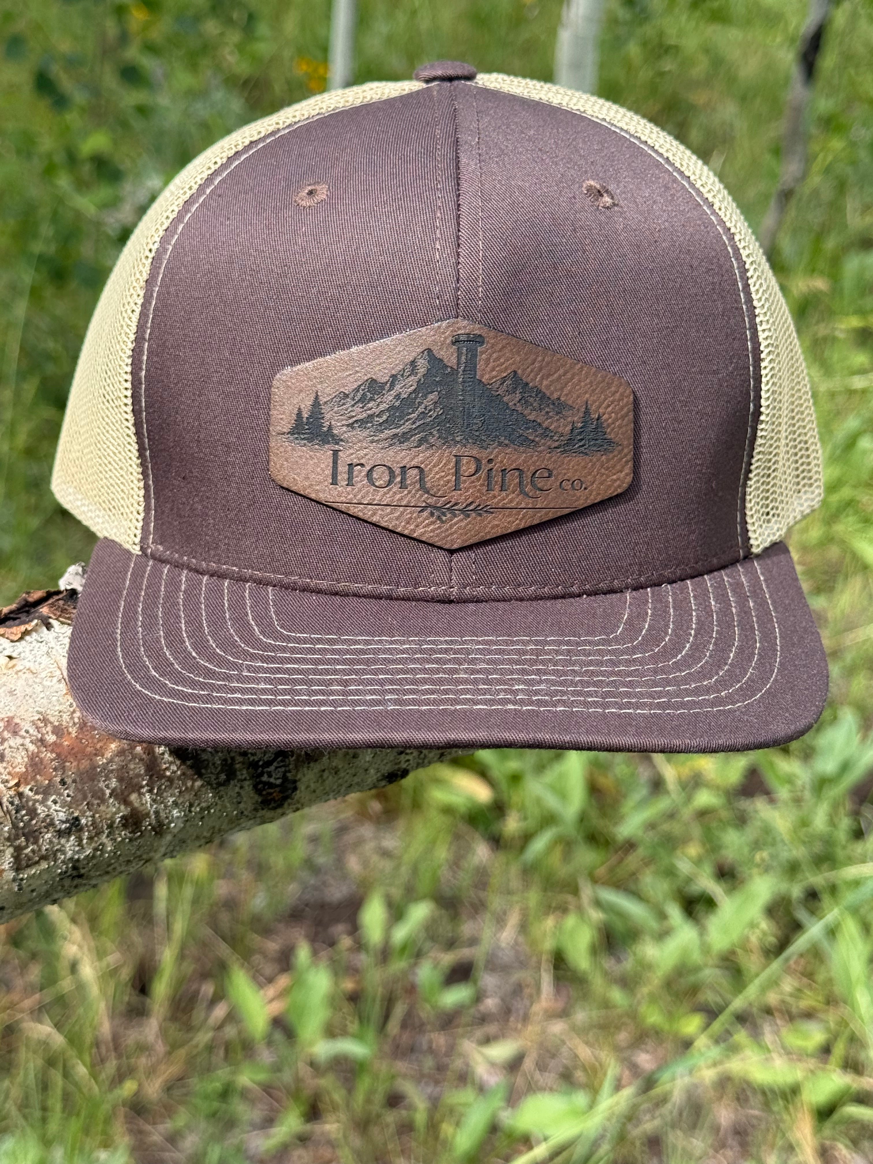 Iron Pine Mountain scene Patch- Hats