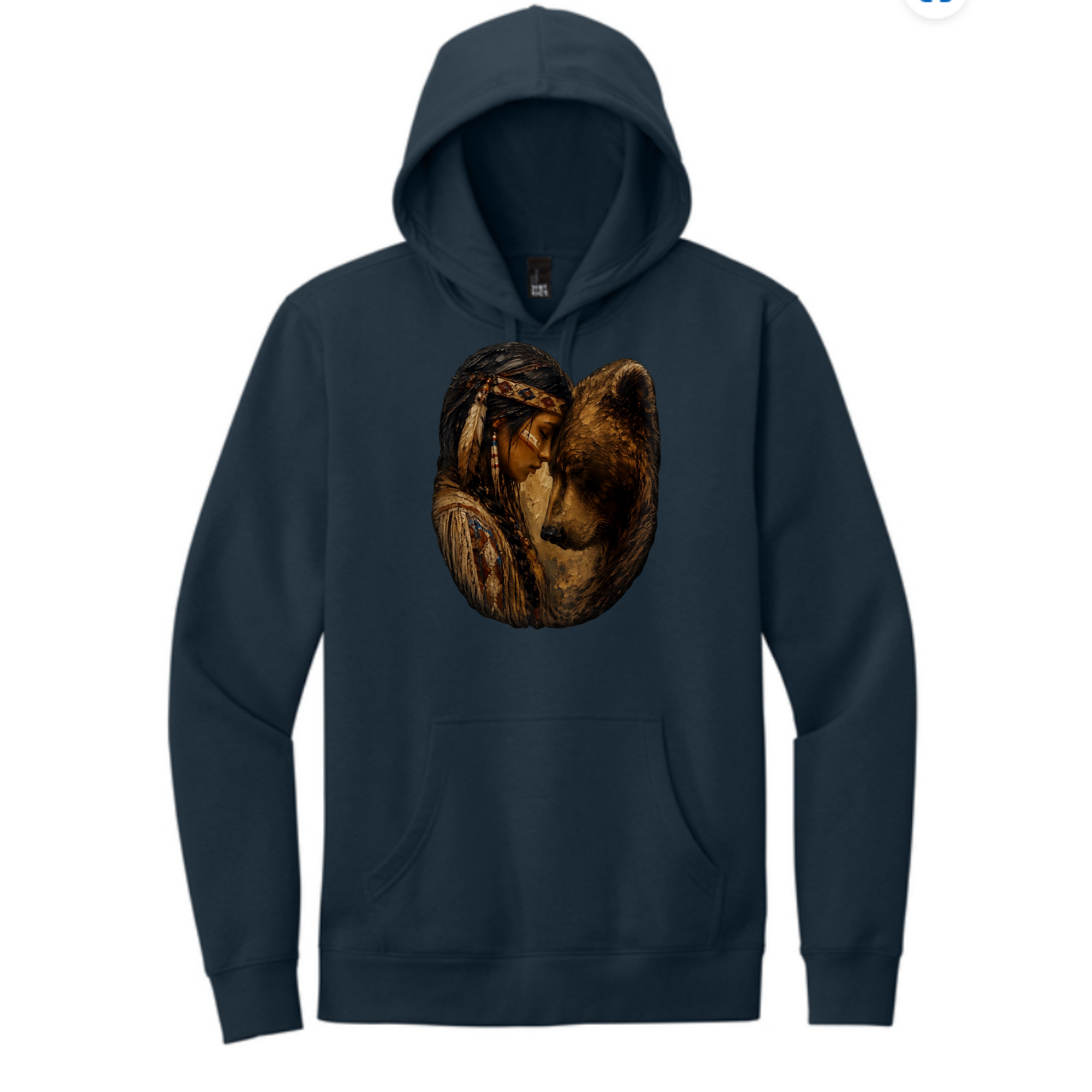 Hoodie Midnight Blue/Grey